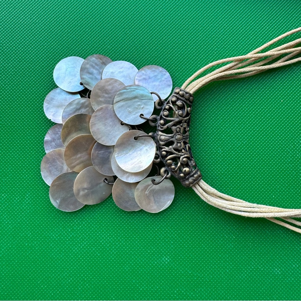 boho shell choker necklace